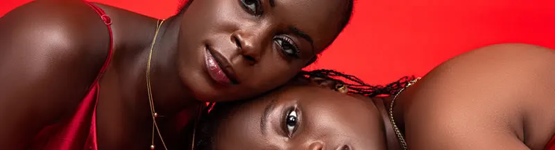 Studio model portrait
