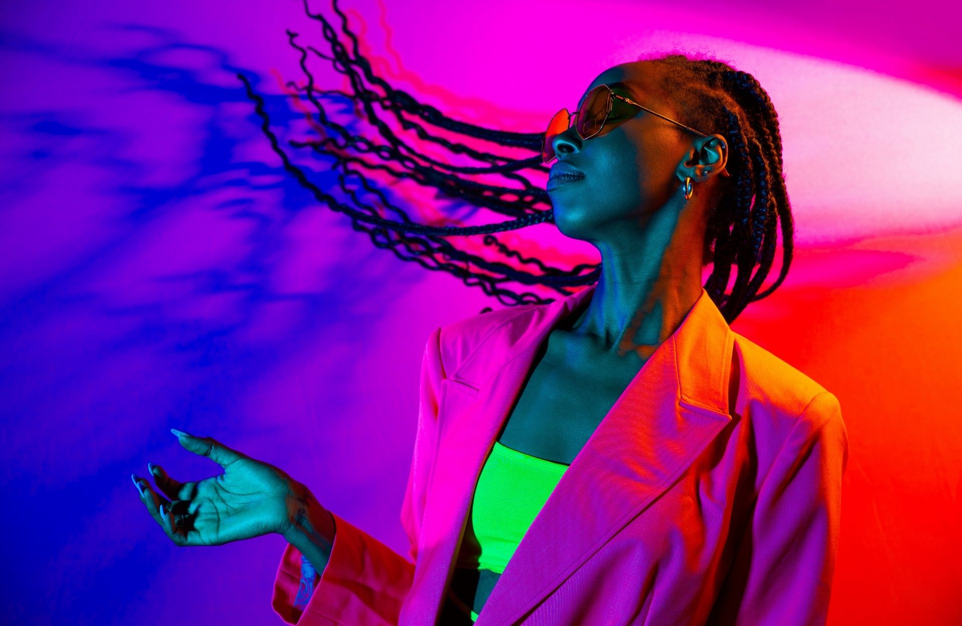 African model studio headshot