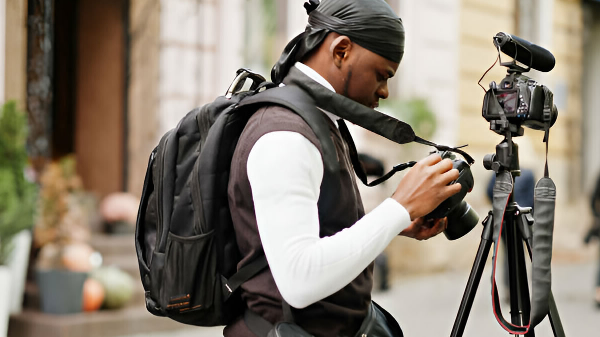 Professional cameraman